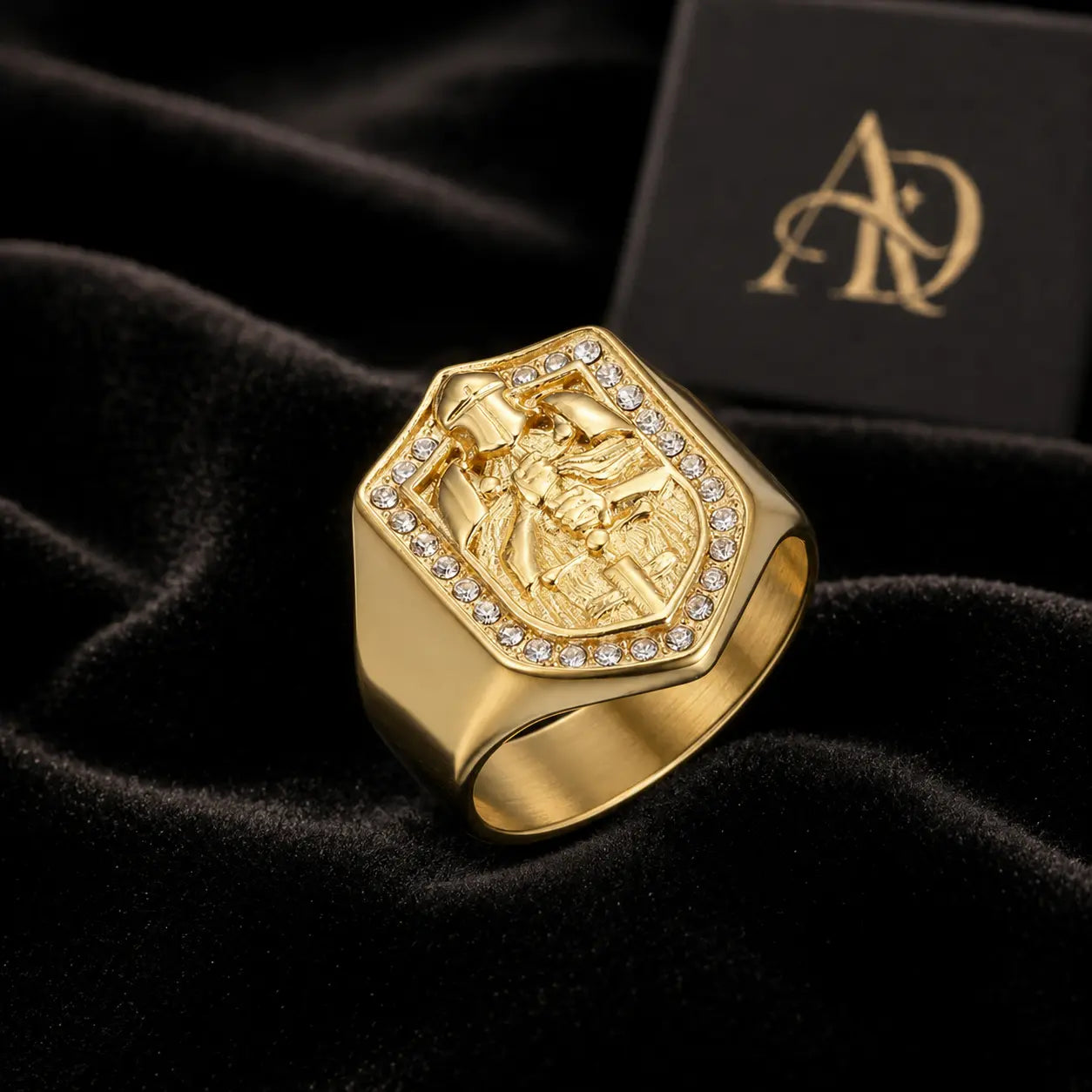 Anillo Faith 316L — Modelo V